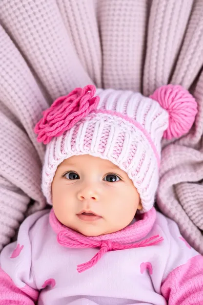 Chapéus macios e acolhedores para bebês meninas