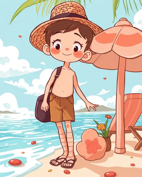 Coleção de Imagens Cartoon de Verão para Divertimento e Relaxamento