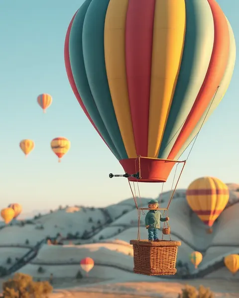 Coleção de Imagens de Balão de Ar Quente