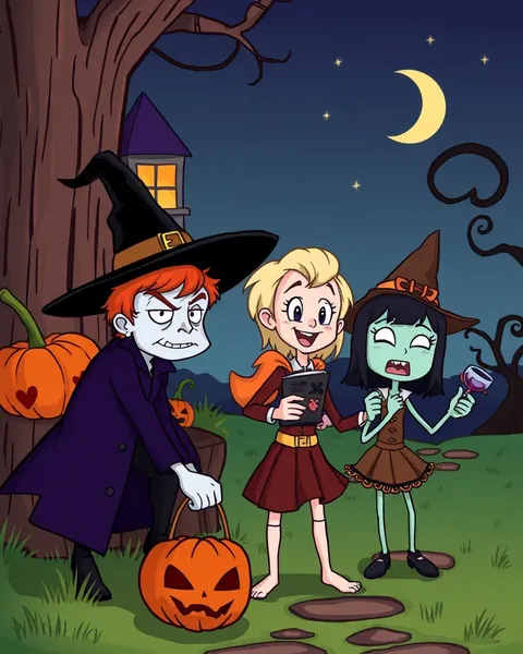 Coleção de Imagens de Cartoon de Halloween