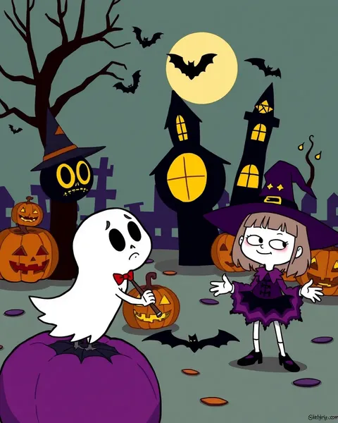 Coleção de Imagens de Cartoons de Halloween