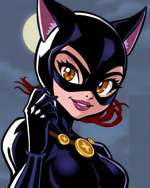 Coleção de Imagens de Cartum de Catwoman