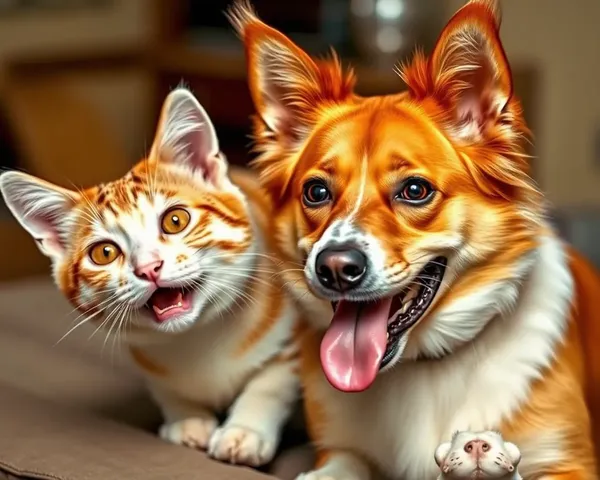 Coleção de Imagens de Gato e Cão