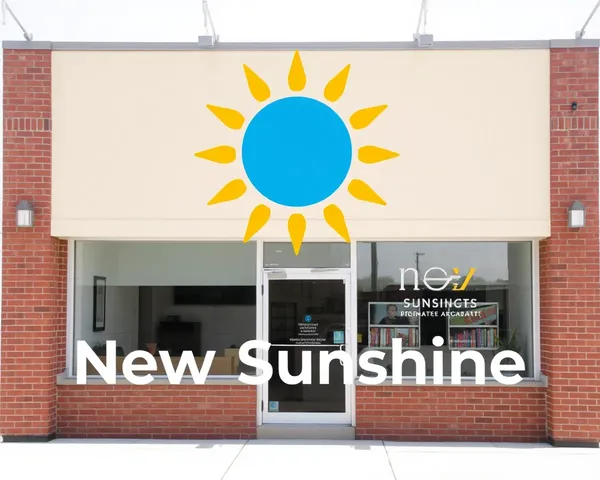 Combinado de Nome da Empresa e Logotipo da LLC New Sunshine PNG