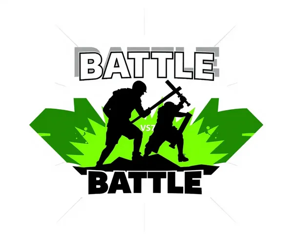 Conceito de design de logotipo PNG para 7v7 Battle