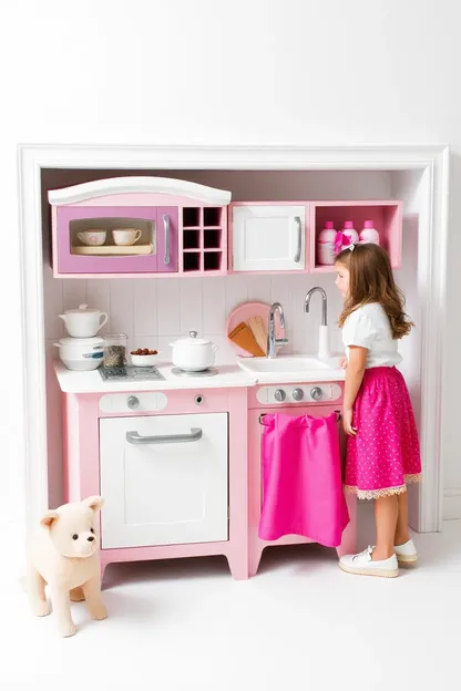 Conjunto de Cozinha para Brinquedo Imaginativo de Meninas