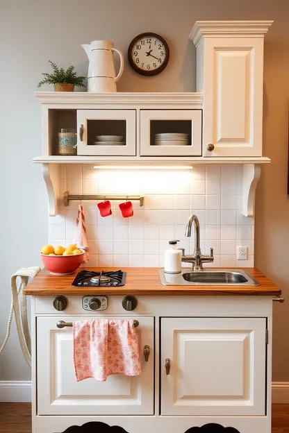 Conjunto de Cozinha para Meninas com Utensílios de Cozinha