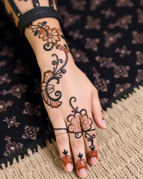 Conjunto de Tatuagem de Hena Essencial para Belos Desenhos de Arte Corporal