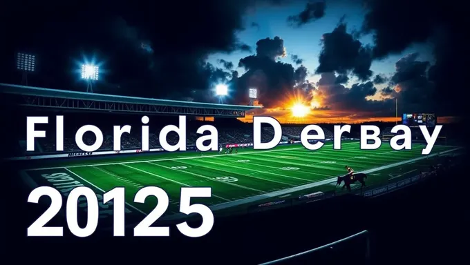 Corredores da Florida Derby 2025 Competem por Dinheiro de Prêmio