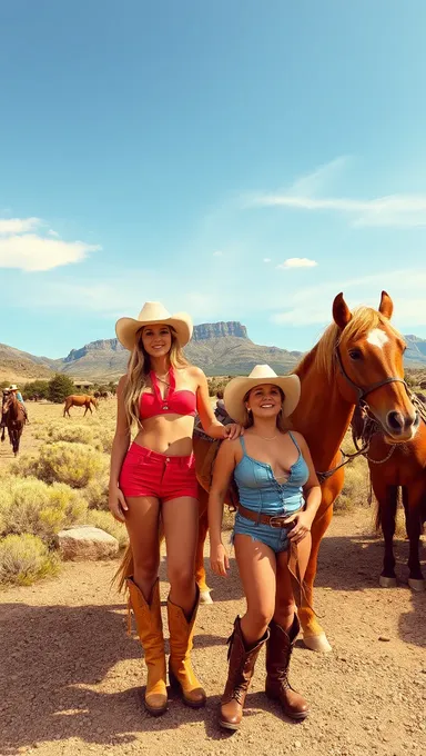 Cowgirls com Seios Grandes São uma Visão Rara