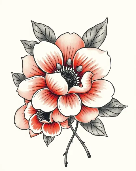 Cultura de Tatuagem de Flor Japonesa Explorada