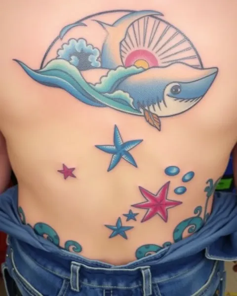 Desenhando Tatuagens Temáticas ao Mar para Inspiração