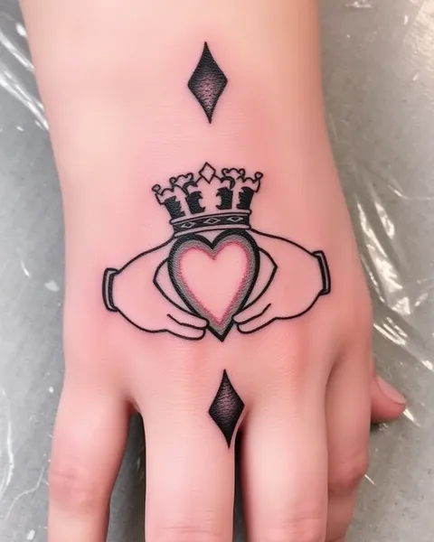 Desenho de Anel Claddagh Único para Homens