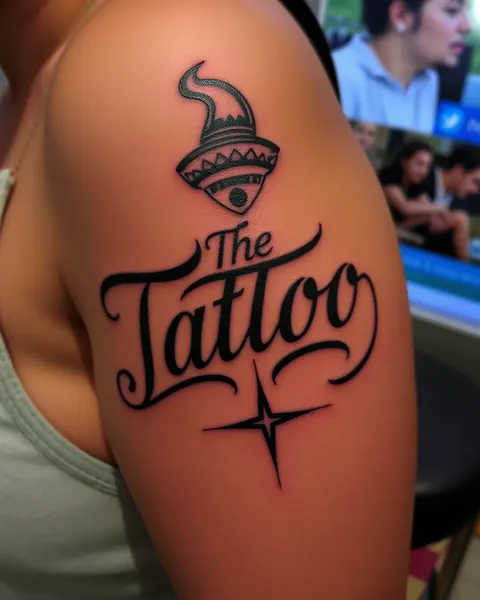 Desenho de Fonte Personalizado de Tatuagem para Estilo Pessoal