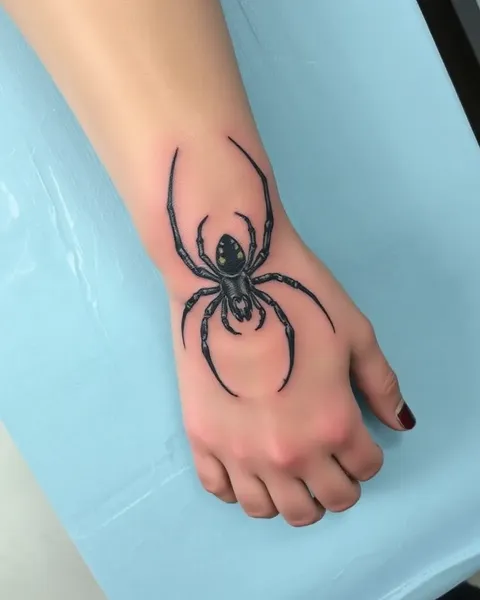 Desenho de Tatoo de Aranha Único para Homens e Mulheres