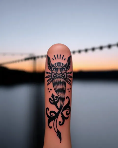 Desenho de Tatuagem Única Ohana para Amor Familiar