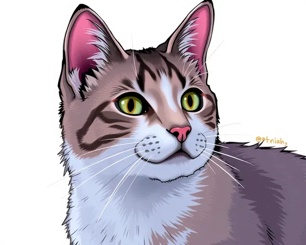 Desenho gráfico de orelhas de gato PNG