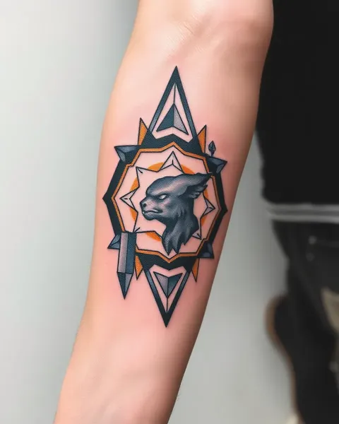 Desenhos de Tatuagem Geométricos: Padrões Intricados para Decoração da Pele