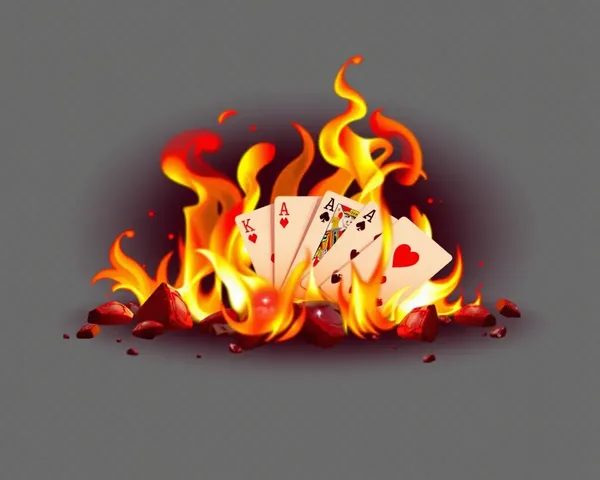 Design de Poker de Fogo PNG Inspiração de Estilo