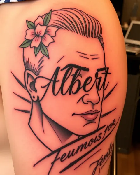 Design de Tatuagem de Albert para Identidade Feminina