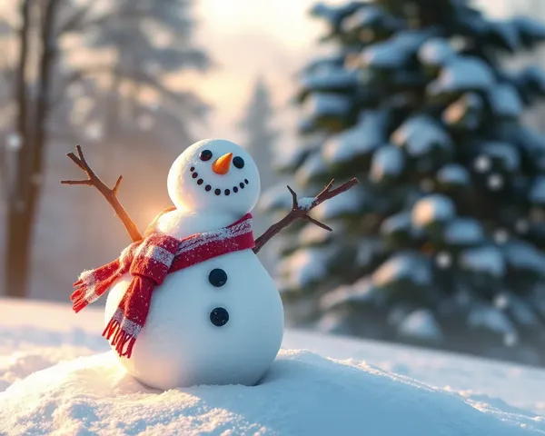 Design de boneco de neve para cartão de Natal