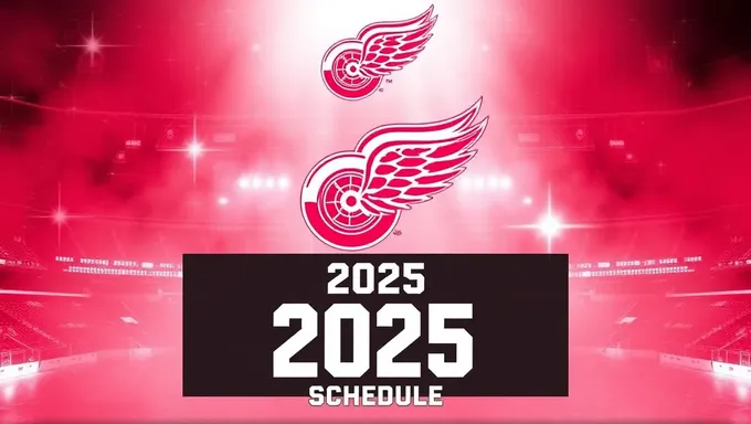 Destaques da agenda do Detroit Red Wings 2025