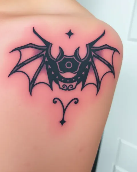 Desvendando o Significado Profundo por trás da Simbologia de Tatuagem de Morcego