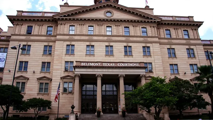 Detalhes do Tribunal de Justiça de Beaumont, Texas, em 8 de julho de 2025