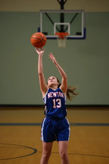 Equipe de Basquete das Garotas do Newton atinge grande sucesso