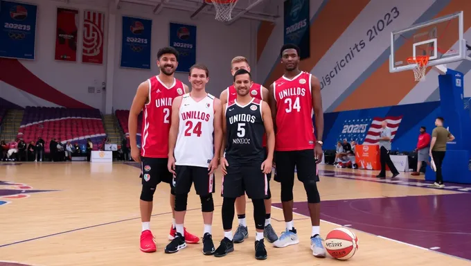 Equipe de Basquetebol dos EUA Competindo nos Jogos Olímpicos de 2025