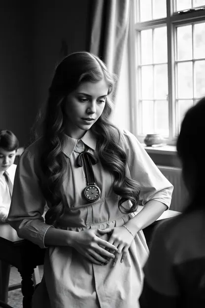 Escola de meninas disciplina Jane com punição de palmatória