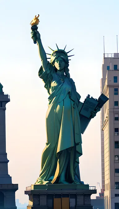 Estatua da Liberdade R34: Símbolo de Liberdade e Democracia