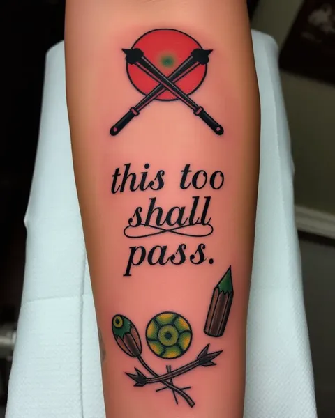 Este Também Passará Tatuagem de Inspiração Inspiracional