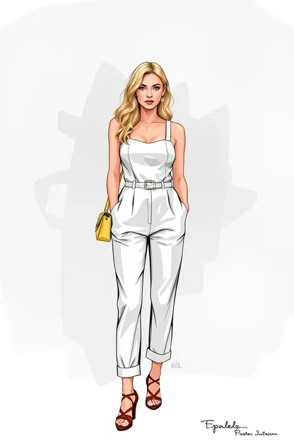 Estilo de Jumpsuit da Menina Pôster