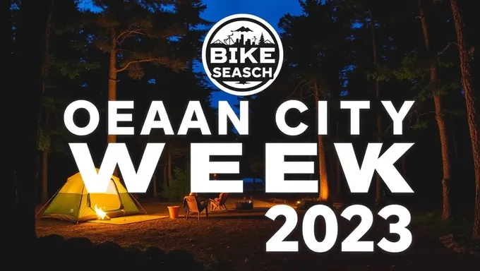 Experiência de Camping e Parque da Semana de Bicicleta da Cidade do Oceano em 2025