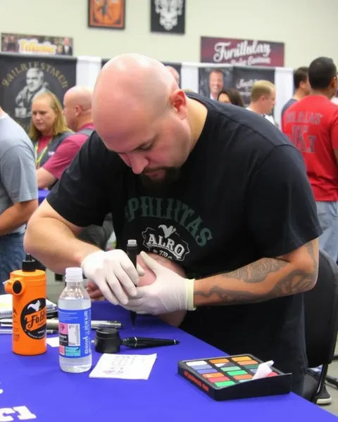 Expo de Tatuagem de Philly apresenta Demonstrações de Tatuagem ao Vivo