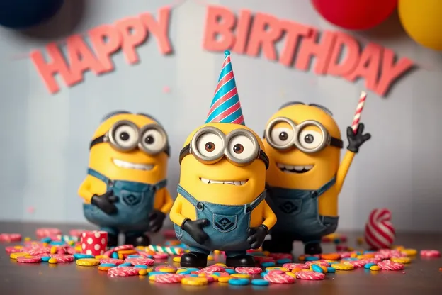 Feliz Aniversário Imagens de Minion Personagens de Cartoon Fofos