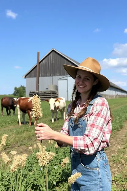 Foto da Garota de Fazenda Jen vai Viral na Mídia Social