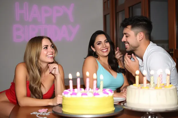 Foto de Aniversário com Um Giro Sexy e Feliz