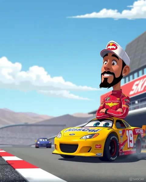 Fotos de Cartoon de NASCAR 2024 em Alta Demanda