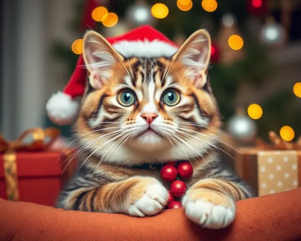 Fotos de Natal de Gato Rindo e Momentos Felizes