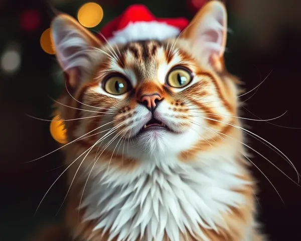 Fotos de Natal do Gato divertidas e brincalhonas