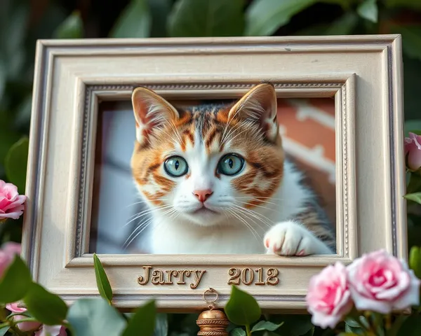 Frame de Foto de Gato Memorial para Amigo Felpudo