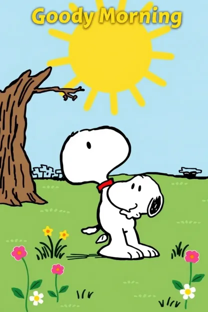 Galeria de Imagens de Bom Dia Snoopy