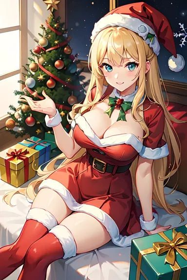 Galeria de Imagens de Cena de Natal do Anime