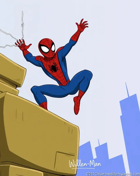 Galeria de Imagens do Personagem de Cartun Spider-Man