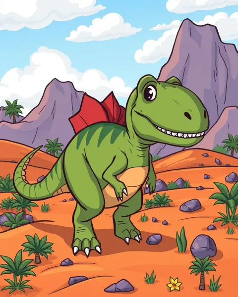 Galeria de Imagens do T-Rex de Cartun