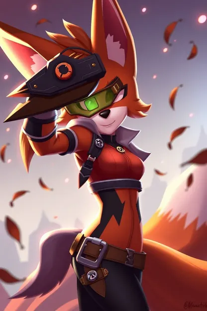 Garota Fox Tracer do Overwatch Estúdio Título