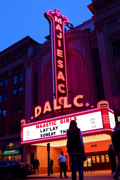 Garota Laylay Majestic Teatro em Dallas