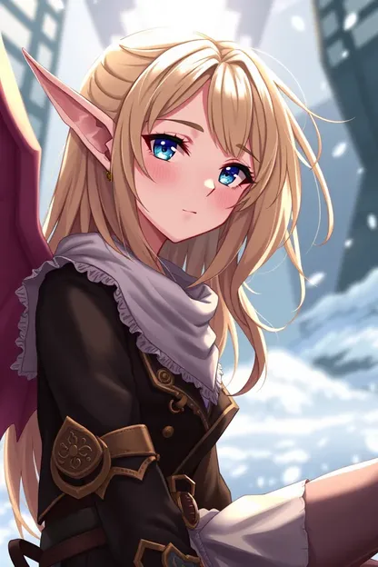 Garota Loira de Anime, Pfp de Elf, Perfil de Imagem Compartilhado Online